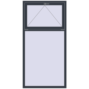 Купити Вікна 1000x2000 мм REHAU Brillant-Design ANTHRACITE_GREY_STRUKTURAL з двох сторін