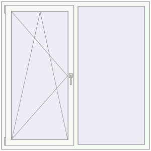 Купити Вікна 1500x1500 мм REHAU Euro 60 Білий (RAL 9016) з двох сторін