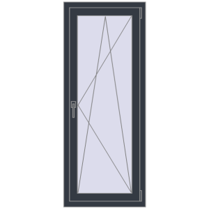 Купити Вікна 600x1500 мм REHAU SYNEGO MD ANTHRACITE_GREY_STRUKTURAL з двох сторін