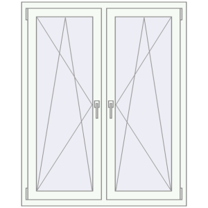 Купити Вікна 1100x1350 мм REHAU Euro 70 Білий (RAL 9016) з двох сторін