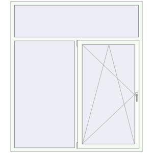 Купити Вікна 1750x2000 мм REHAU Brillant-Design Білий (RAL 9016) з двох сторін