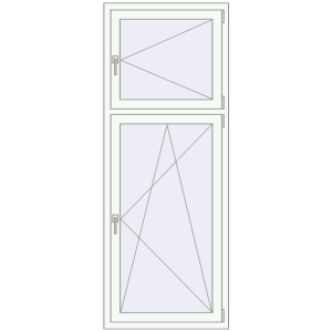 Купити Вікна 770x2010 мм REHAU Euro 60 Білий (RAL 9016) з двох сторін