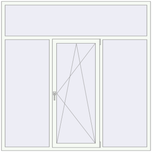 Купити Вікна 2050x2050 мм REHAU Euro 70 Білий (RAL 9016) з двох сторін