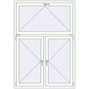 Купити Вікна 1220x1750 мм REHAU Euro 70 Білий (RAL 9016) з двох сторін