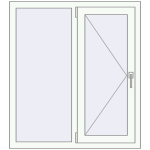 Купити Вікна 1000x1120 мм REHAU Euro 60 Білий (RAL 9016) з двох сторін