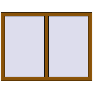 Металопластикове вікно 1200x900 мм Двостулкове (комплектація: Базова). Вид зсередини Купити Вікна 1200x900 мм REHAU Euro 60 GOLDEN OAK з двох сторін