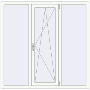 Купити Вікна 1500x1470 мм REHAU Euro 70 Білий (RAL 9016) з двох сторін