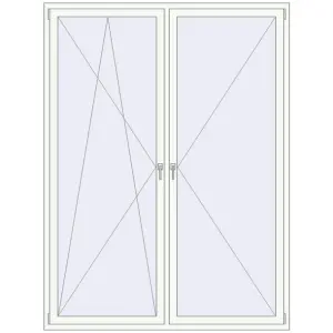 Купити Вікна 1800x2400 мм REHAU Euro 70 Білий (RAL 9016) з двох сторін