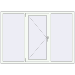 Купити Вікна 1800x1270 мм REHAU Euro 60 Білий (RAL 9016) з двох сторін