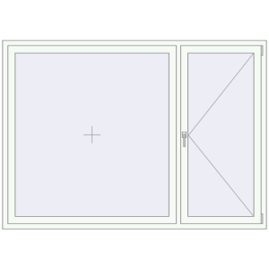 Купити Вікна 2100x1500 мм Altest Pony 375 RAL 9016 Traffic white з двох сторін