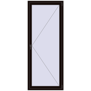 Купити Вікна 880x2200 мм REHAU Euro 70 BLACK_BROWN з двох сторін
