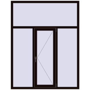 Купити Вікна 1550x2000 мм REHAU Euro 60 BLACK_BROWN з двох сторін