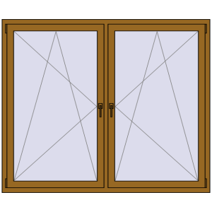 Купити Вікна 1800x1500 мм REHAU SYNEGO MD LIGHT_OAK з двох сторін