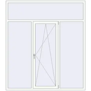 Купити Вікна 2000x2250 мм REHAU Brillant-Design Білий (RAL 9016) з двох сторін