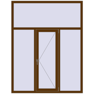 Купити Вікна 1550x2000 мм REHAU Euro 60 WALNUT з двох сторін