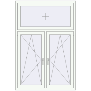 Купити Вікна 1150x1700 мм REHAU Euro 70 Білий (RAL 9016) з двох сторін
