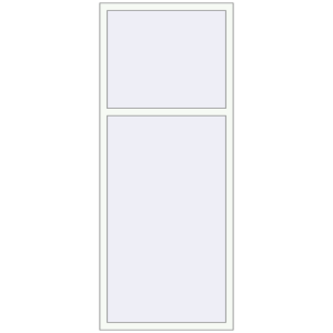 Металопластикове вікно 900x2200 мм Одностулкове з фрамугою (комплектація: Базова). Вид зсередини Купити Вікна 900x2200 мм REHAU Euro 60