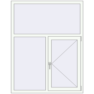 Купити Вікна 1250x1600 мм REHAU Euro 70 Білий (RAL 9016) з двох сторін