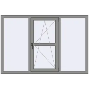 Купити Вікна 1800x1200 мм Altest Pony 375 RAL 9007 Grey aluminium з двох сторін