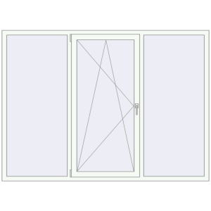 Купити Вікна 2200x1600 мм Altest Pony 375 RAL 9016 Traffic white з двох сторін