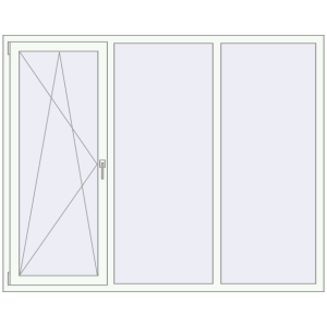 Купити Вікна 2000x1600 мм REHAU Euro 70 Білий (RAL 9016) з двох сторін