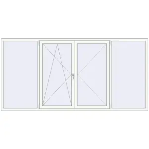 Купити Вікна 2905x1435 мм REHAU Euro 70 Білий (RAL 9016) з двох сторін