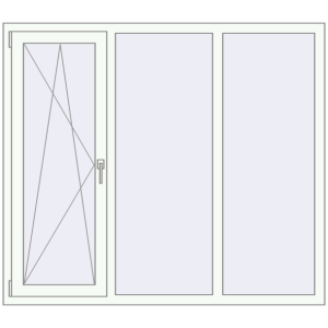 Купити Вікна 1600x1400 мм REHAU Euro 60 Білий (RAL 9016) з двох сторін