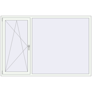 Купити Вікна 2100x1400 мм REHAU Brillant-Design Білий (RAL 9016) з двох сторін
