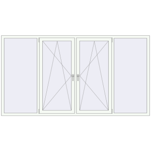 Купити Вікна 2750x1490 мм REHAU Euro 60 Білий (RAL 9016) з двох сторін