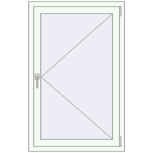 Купити Вікна 830x1270 мм REHAU Euro 60 Білий (RAL 9016) з двох сторін