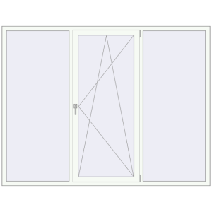 Купити Вікна 2300x1800 мм REHAU Euro 60 Білий (RAL 9016) з двох сторін