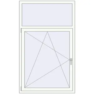 Купити Вікна 1050x1740 мм REHAU Euro 70 Білий (RAL 9016) з двох сторін
