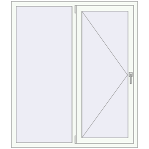 Купити Вікна 1300x1500 мм REHAU Euro 70 Білий (RAL 9016) з двох сторін