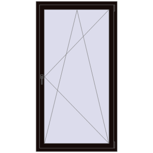 Купити Вікна 1000x1850 мм REHAU Euro 60 BLACK_BROWN з двох сторін