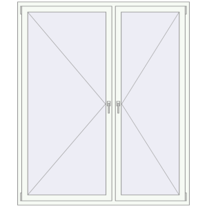 Купити Вікна 1700x2010 мм REHAU Euro 60 Білий (RAL 9016) з двох сторін