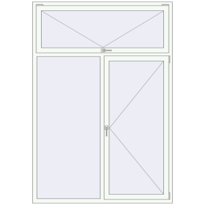 Купити Вікна 1600x2300 мм REHAU Euro 60 Білий (RAL 9016) з двох сторін