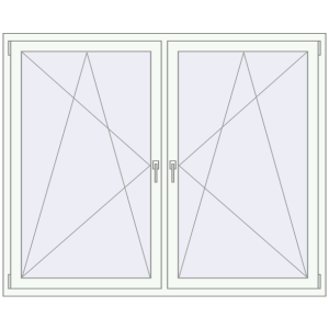 Купити Вікна 1770x1470 мм REHAU Euro 60 Білий (RAL 9016) з двох сторін