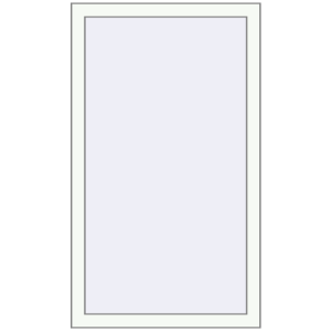 Металопластикове вікно 730x1150 мм Одностулкове (комплектація: Преміум). Вид зсередини Купити Вікна 730x1150 мм REHAU Brillant-Design