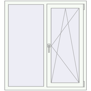Купити Вікна 1100x1200 мм REHAU Euro 70 Білий (RAL 9016) з двох сторін