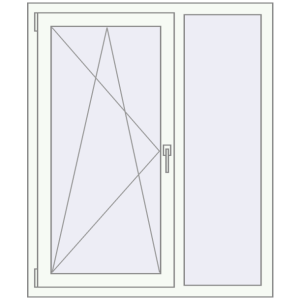 Купити Вікна 1050x1260 мм REHAU Brillant-Design Білий (RAL 9016) з двох сторін