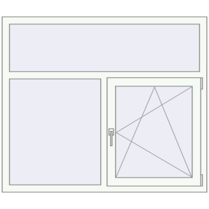 Купити Вікна 1400x1200 мм REHAU Euro 60 Білий (RAL 9016) з двох сторін