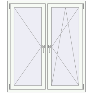 Купити Вікна 1200x1400 мм REHAU Euro 60 Білий (RAL 9016) з двох сторін