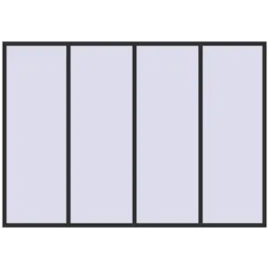Купити Вікна 3200x2250 мм REHAU Euro 60 ANTHRACITE_GREY_GLATT з двох сторін