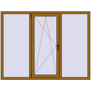 Купити Вікна 1830x1400 мм REHAU SYNEGO MD LIGHT_OAK з двох сторін