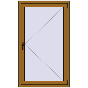 Купити Вікна 840x1420 мм REHAU Euro 70 LIGHT_OAK з двох сторін