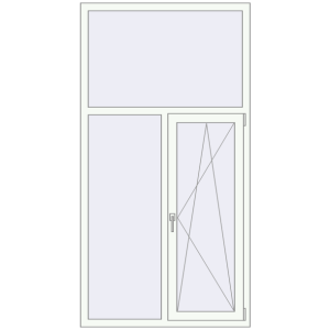 Купити Вікна 1100x2100 мм REHAU Euro 70 Білий (RAL 9016) з двох сторін
