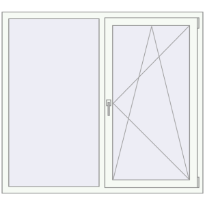 Купити Вікна 1500x1350 мм REHAU Euro 70 Білий (RAL 9016) з двох сторін