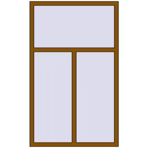 Купити Вікна 1100x1800 мм REHAU Euro 60 GOLDEN OAK з двох сторін