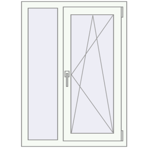 Купити Вікна 800x1100 мм REHAU Euro 70 Білий (RAL 9016) з двох сторін