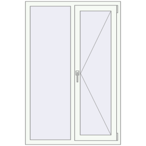 Купити Вікна 1000x1500 мм REHAU Euro 60 Білий (RAL 9016) з двох сторін